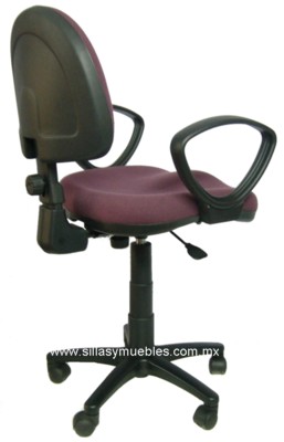 SILLA SECRETARIAL GIRATORIA CON DESCANSA BRAZOS